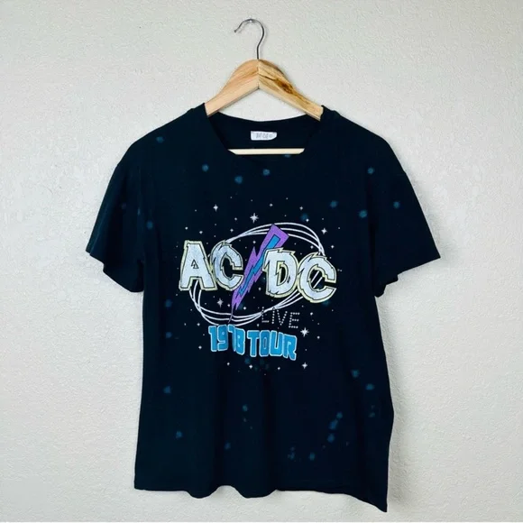 Anthropologie Women’s AC/DC Graphic Band Tee Size Small - Picture 4 of 9